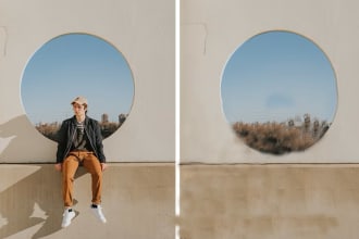 add or move and remove replace person from the image