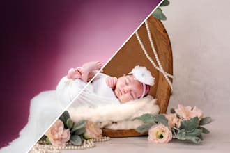 do newborn, family photo retouching