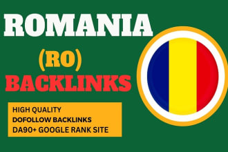 do 20 romania SEO link building with high da90 romanian white hat  backlinks