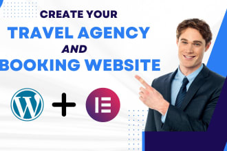 create travel agency website and booking website with wordpress