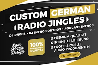 produce high quality german radio jingles, dj drops and more