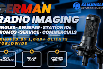 produce professional german radio jingles, dj drops and podcast intros