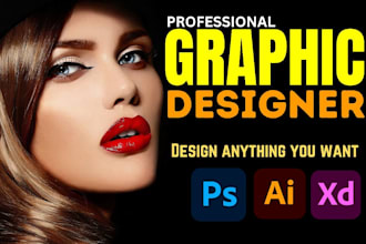do graphic design, adobe illustrator, adobe photoshop and logo artisit