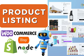 upload product on shopify, wordpress, ebay, leboncoin, etsy store