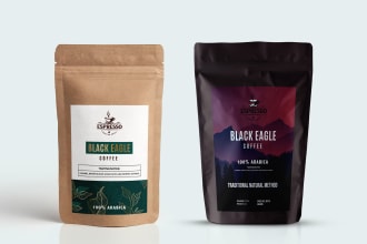 do coffee label, coffee packaging, and product label design