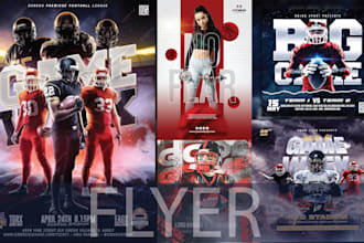 sports, church, and poster design