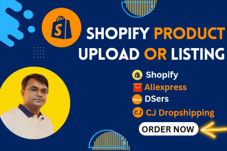 upload, add, import  products, product listing shopify store