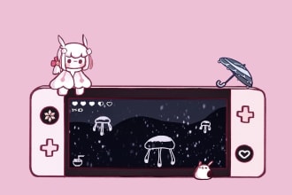 draw game assets, characters, UI, and sprite sheet