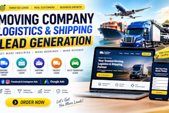generate moving company logistics shipping freight auto transport moving leads