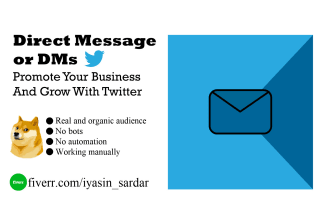 do direct message or dms on twitter to promote your business