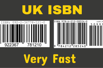 assign your book an isbn number and barcode from a UK publishing company