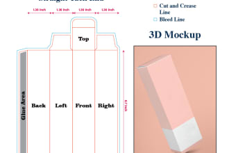 create dieline templates  and design for any packaging