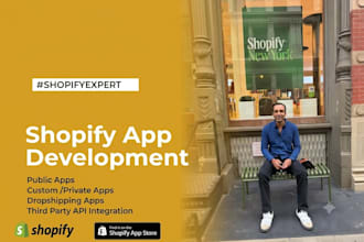 develop a shopify app public or private from scratch and publish it