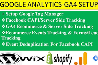 fix or setup ga4 via gtm for ecommerce tracking, server side tracking