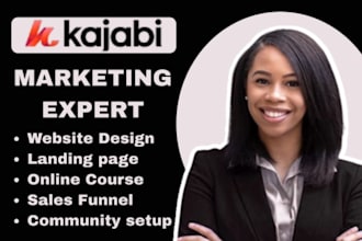 design kajabi sales page, kajabi landing page, kajabi website for online course