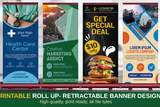 do roll up  banner designs or event banner designs