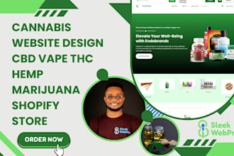 design cbd store cannabis marijuana thc shopify hemp dropshipping vape website