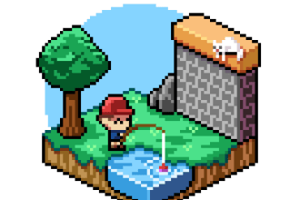 create isometric 3d pixel art for your game assets