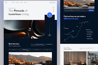 design professional website design on figma