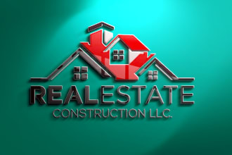 do brand real estate, realtor, construction merchandise logo