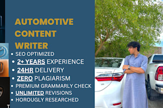write seo optimized automotive and car content that generates traffic