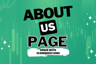 write about us page, your biography and brand story