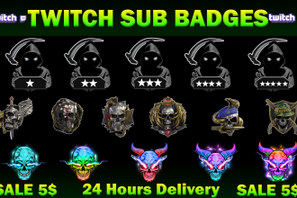 twitch sub badges, twitch emotes, sub badges, sub emotes