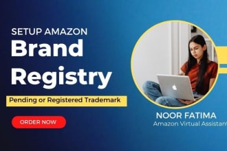 setup amazon brand registry for your pending or registered trademark please