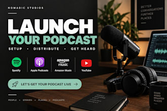 publish and distribute your podcast to spotify, apple, amazon, google podcasts