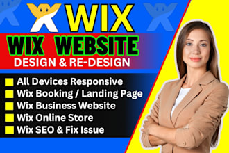 create wix website, wix ecommerce store, wix landing page, wix blog