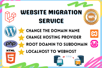 move, migrate, transfer wordpress,laravel,php or any website to the new hosting