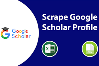 scrape google scholar data for your research
