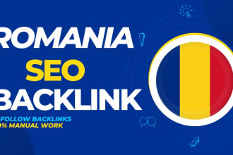 manually create 22 romania high da90 romanian white hat mix seo backlinks