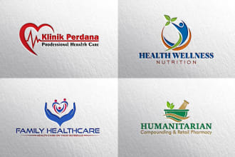 design health fitness and medical logo