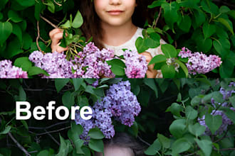 retouch people, newborn and maternity