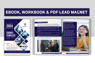 design ebook, workbook, lead magnet and pdf design