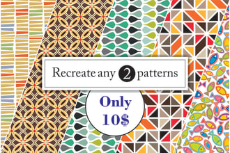 recreate or design repeated seamless pattern