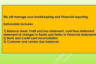 manage your bookkeeping and financial reporting