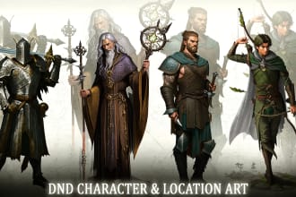 create professional dnd character digital art