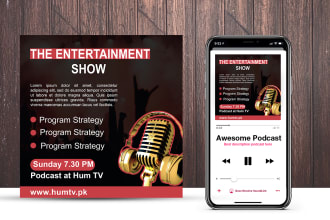 design a podcast cover art professionally