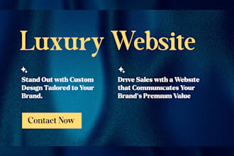 design custom tailored exclusive luxury website