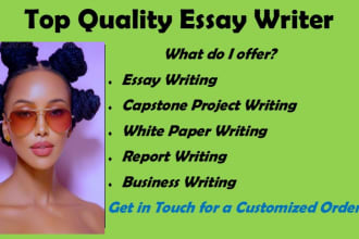 do essay writing, report, research and summary writing