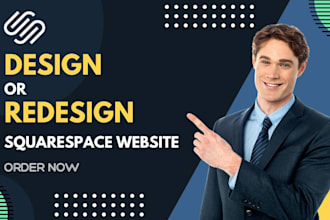design or redesign squarespace website with responsive