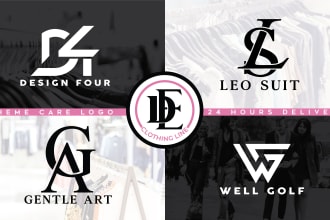 design modern luxury fashion clothing brand logo design
