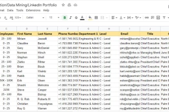 do appending company data enrichment, web research, data collection