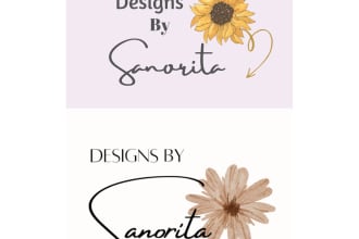 make flower logo, floral design in one day