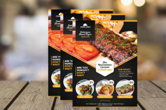 do professional restaurant menu design for your business