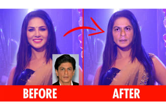 do face swap,change hend,object remove,replace in photoshop