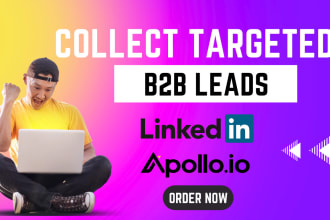 collect targeted b2b leads and built a business email list
