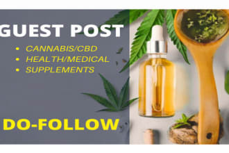 cbd back links on cbd, cannbis, marijuana sites, guest post